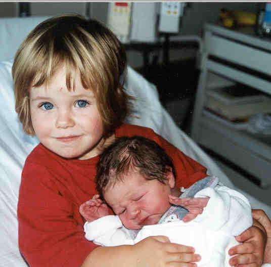 Celine with her sister Lavinia ! (2000, 28th of August)